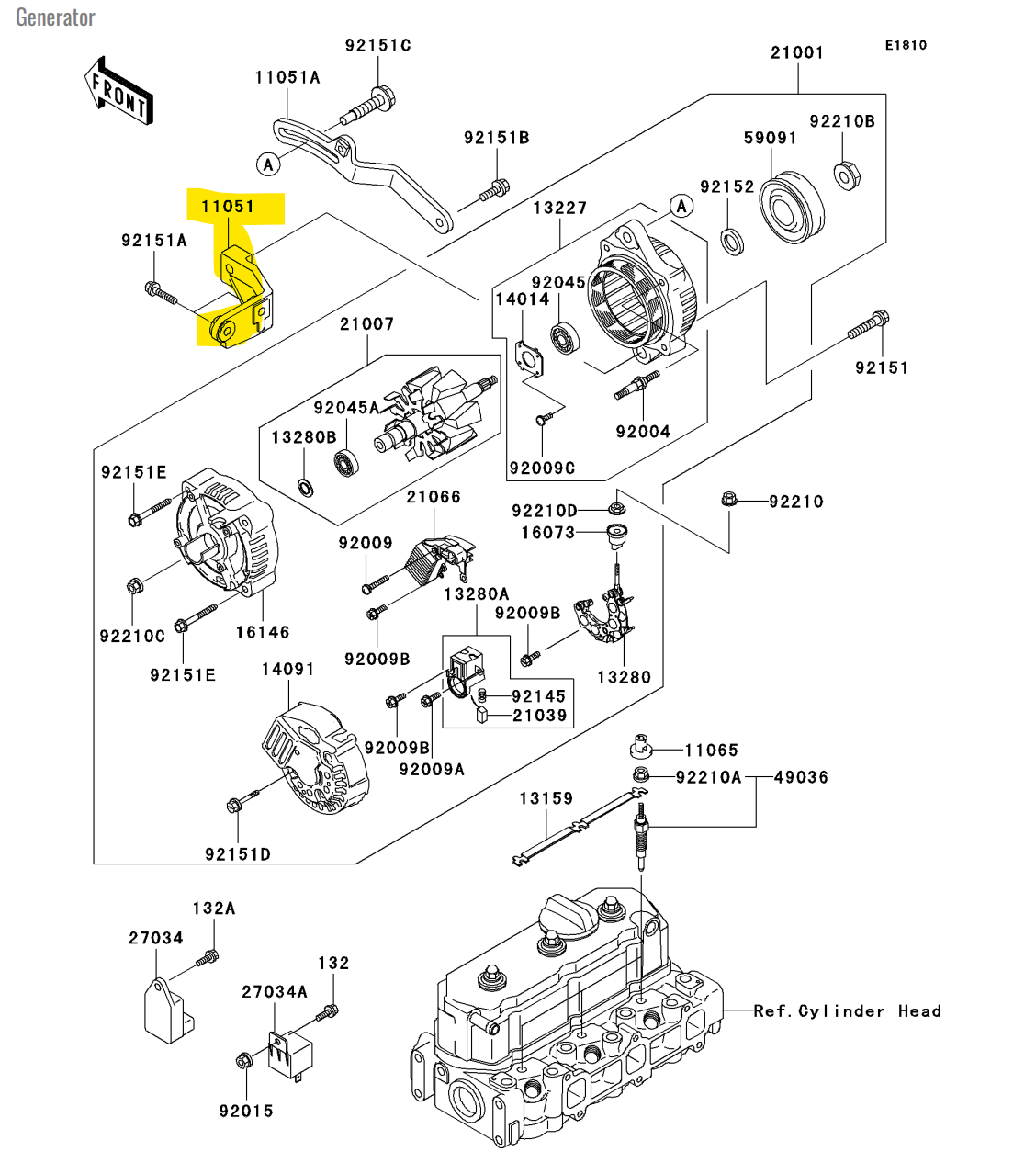 11051-1568 BRACKET,LWR